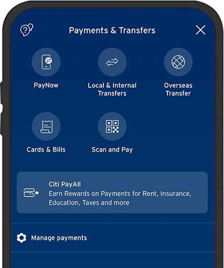 Payments and Transfers